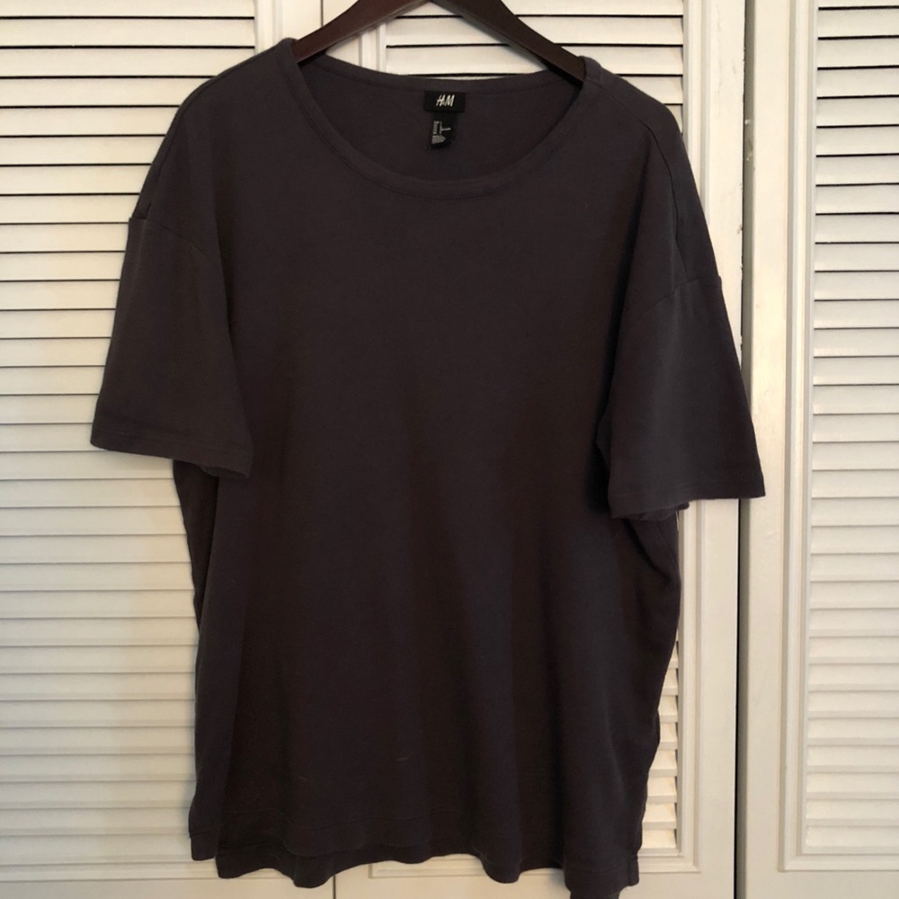 H&M Soft Dark Grey Tee